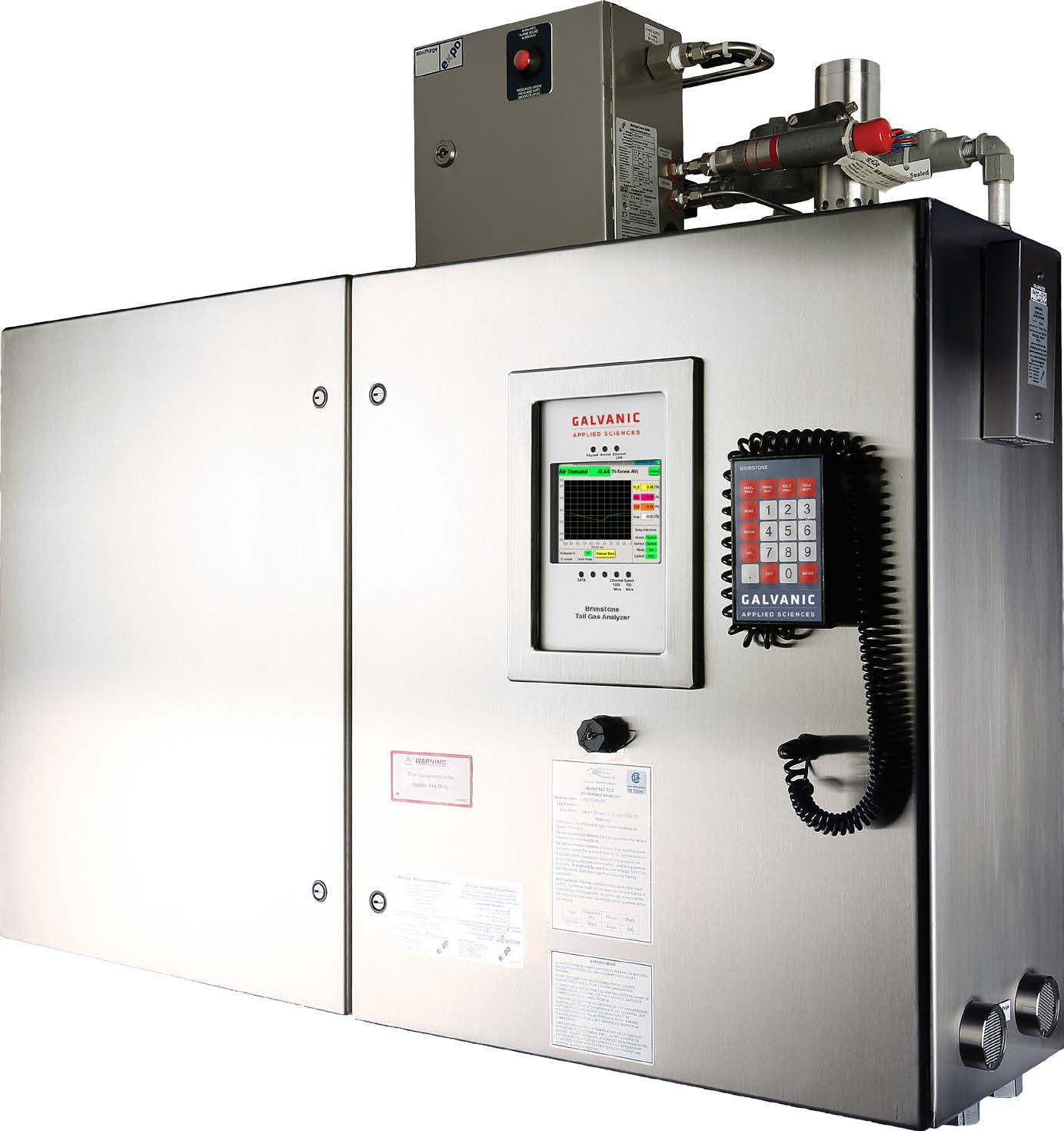 Analizador de gases de cola modelo Brimstone 943 TGA para control de demanda de aire SRU