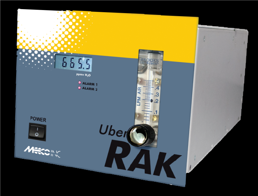 Analizador de humedad absoluta compacto modelo Uber RAK de la serie Uber M-I, para montaje en rack